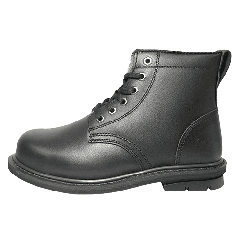 KS MIB-M6001真皮寬楦鋼頭安全鞋-黑色