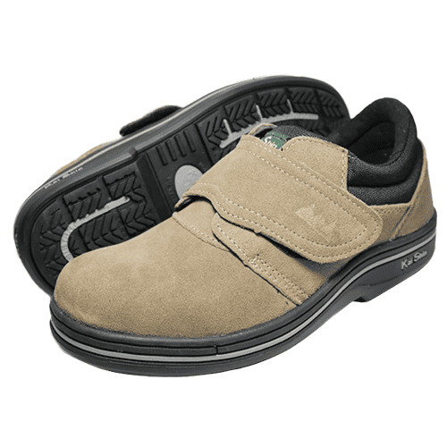 KS MIB-PA5055B09-防穿刺真皮鋼頭安全鞋-反毛咖色