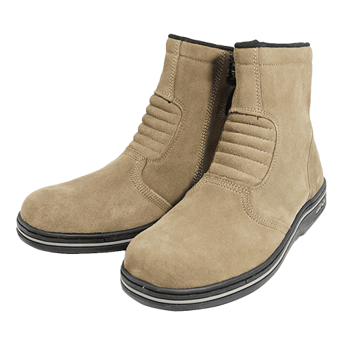 KS MIB-PA6003真皮鋼頭安全鞋-棕綠色