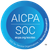 AICPA SOC logo with a blue circular design, text reading 