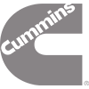 Cummins logo, gray