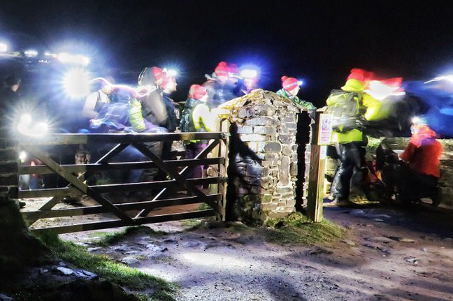 Charity mountain night glow