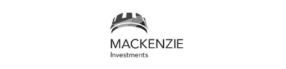 A black and white logo for mackenzie investments