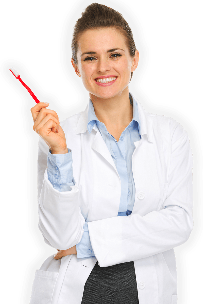 Dentist Woman Holding Toothbrush — Bunbury WA — FADC Dental Group