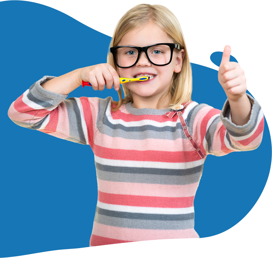 Little Girl Brushing Her Teeth — Bunbury WA — FADC Dental Group