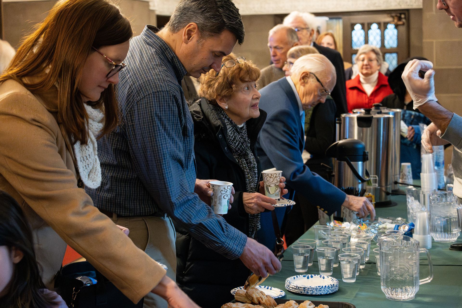 People getting coffee