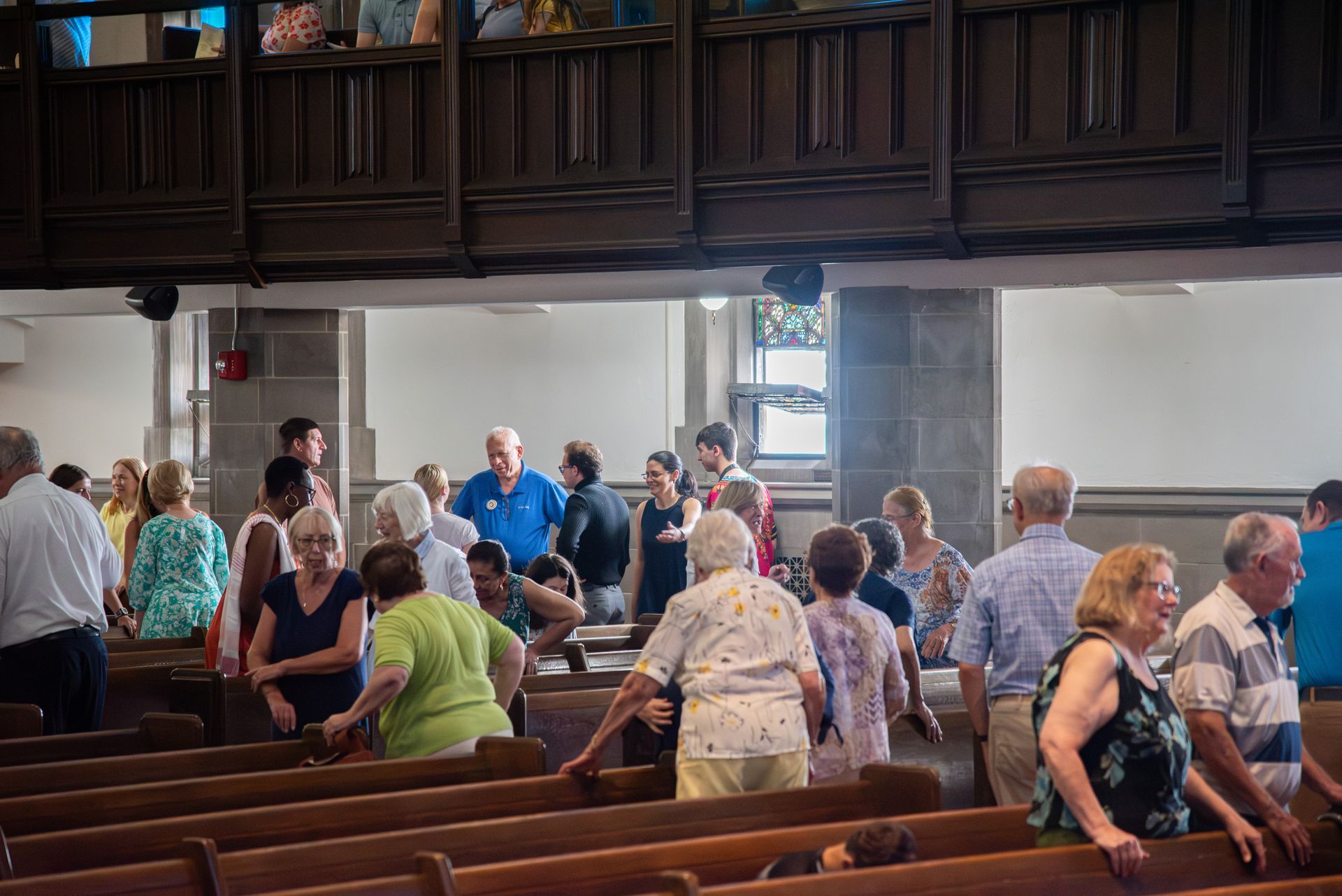 people together in church