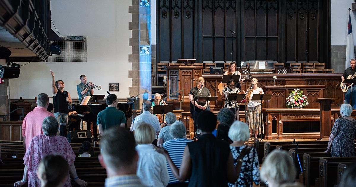 people together in church