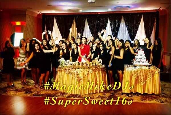 party group for sweet sixteen