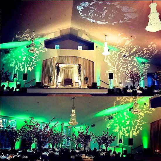 green lighing at party