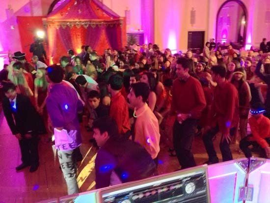 dancing at indian wedding