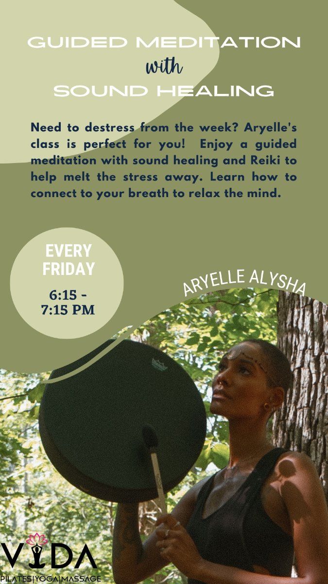 Guided Meditation Flyer — Morganville, NJ — Vida Holistic Wellness