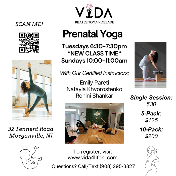 Around the world kids summer series — Morganville, NJ — Vida Holistic Wellness A woman is doing yoga stretches on a yoga mat.