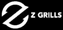 The logo for ez grills is white on a black background.