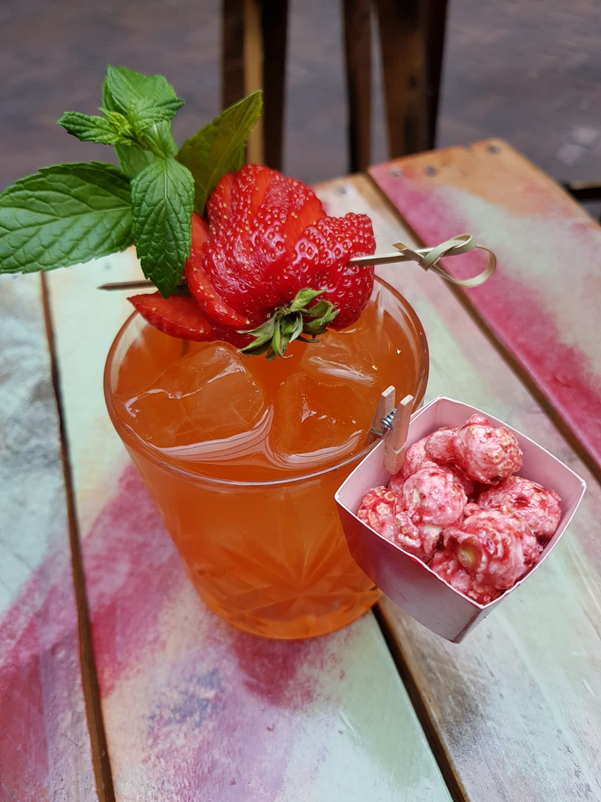 Ansicht eines Gerichts der Speisekarte