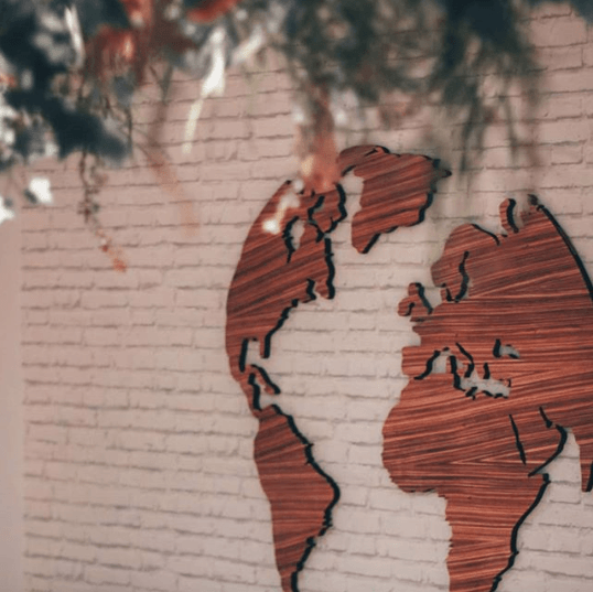 Wanddekoration in Innenräume