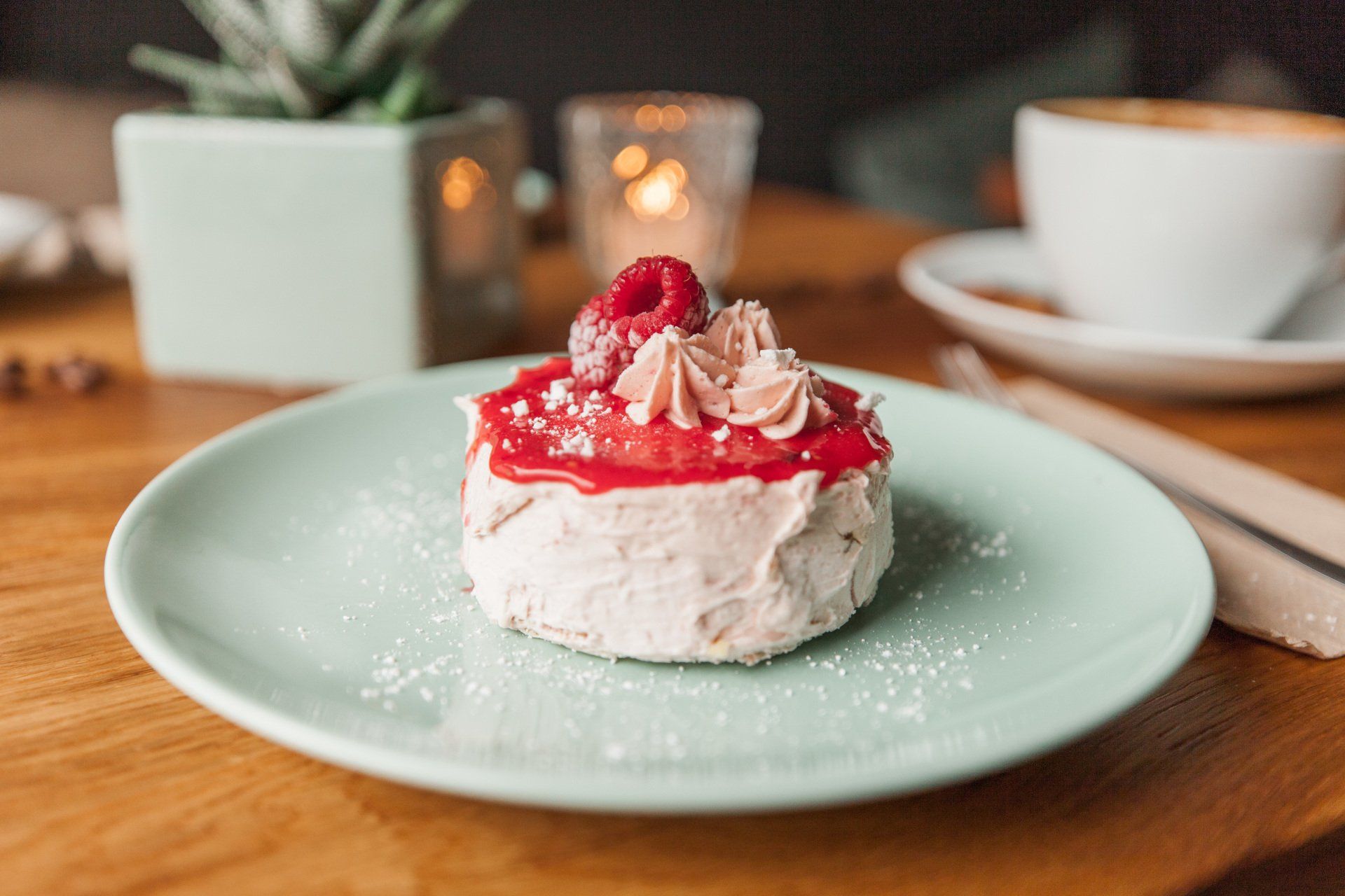 Ansicht eines Gerichts der Speisekarte