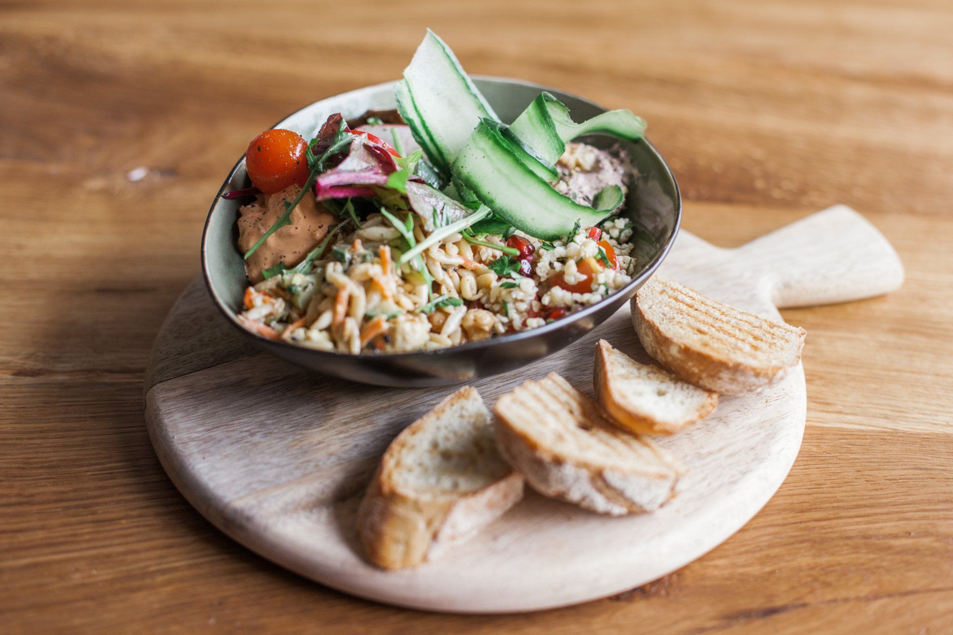 Ansicht eines Gerichts der Speisekarte