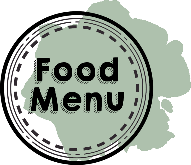 Button auf dem Food Menü steht