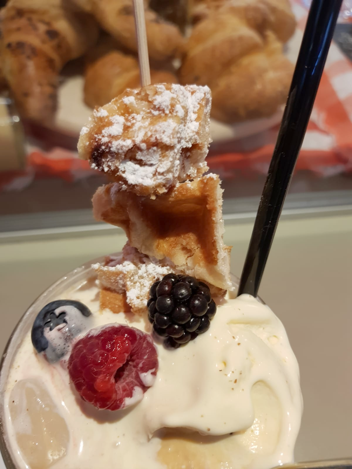 Ansicht eines Gerichts der Speisekarte