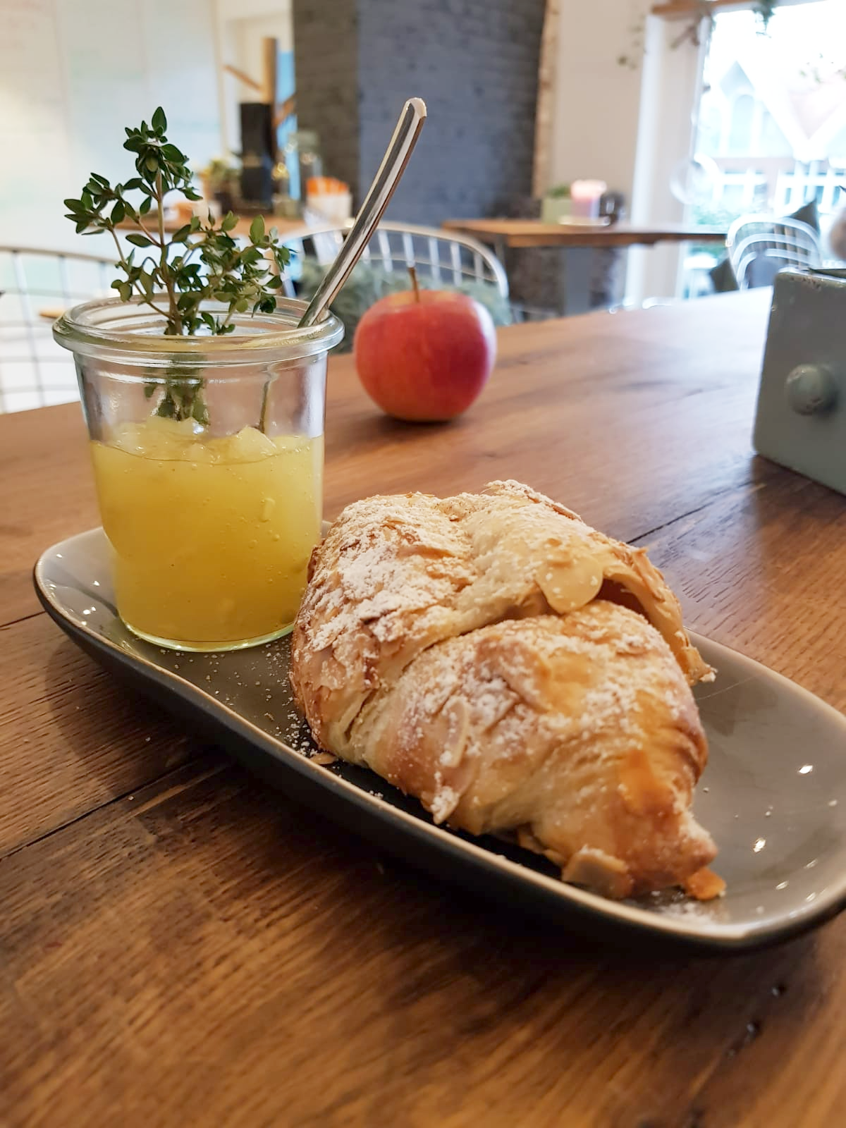 Ansicht eines Gerichts der Speisekarte