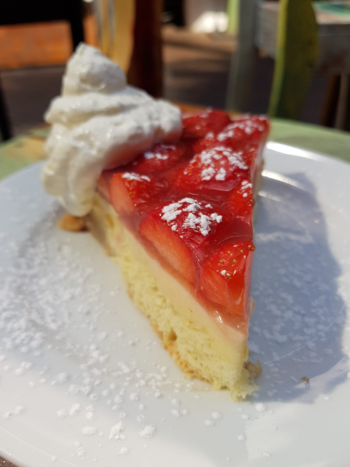 Ansicht eines Gerichts der Speisekarte