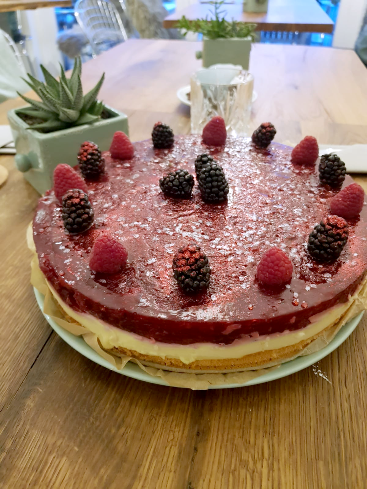 Ansicht eines Gerichts der Speisekarte