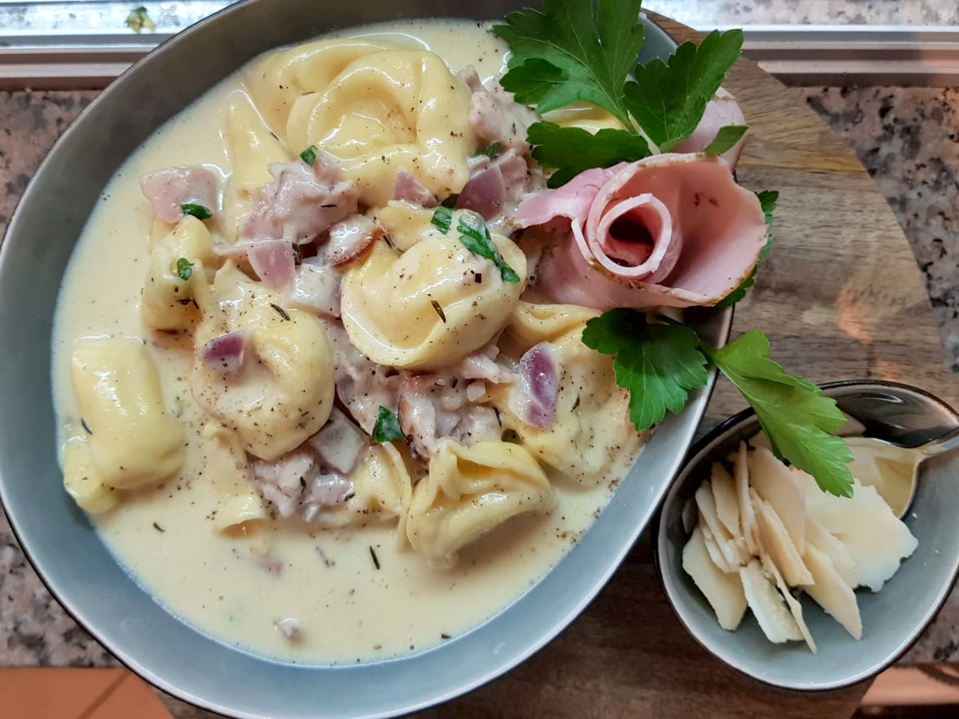 Ansicht eines Gerichts der Speisekarte