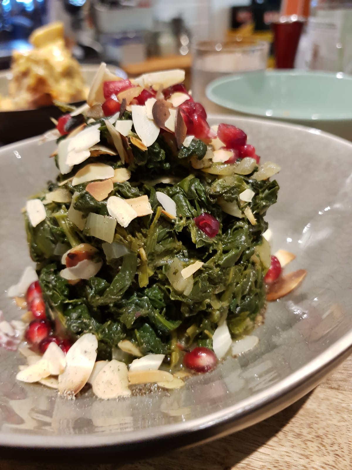 Ansicht eines Gerichts der Speisekarte