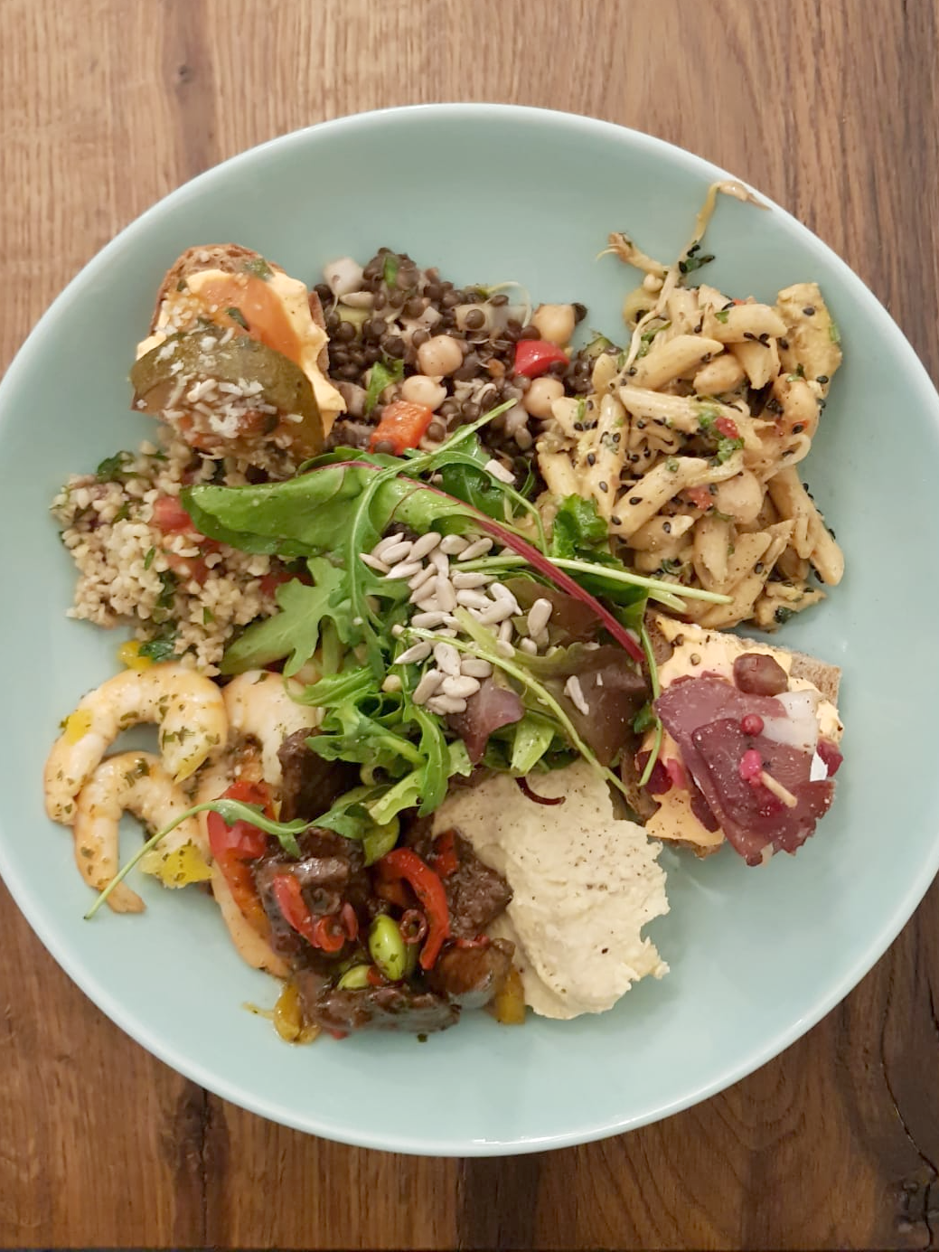 Ansicht eines Gerichts der Speisekarte