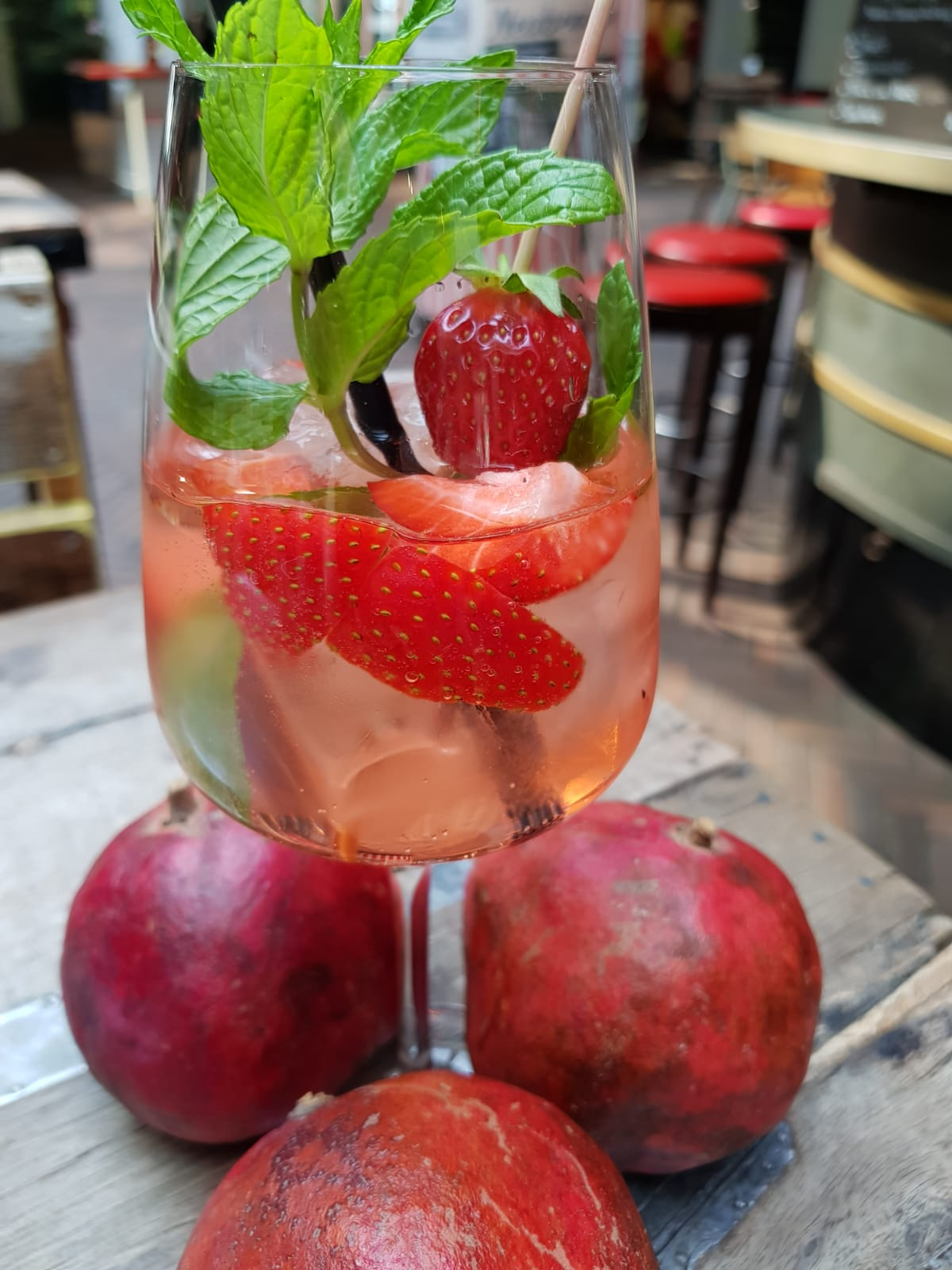 Ansicht eines Gerichts der Speisekarte