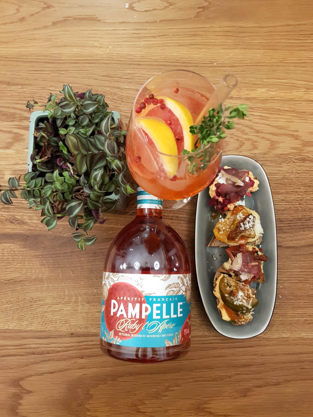 Ein Aperitiv aus der Vogelperspektive