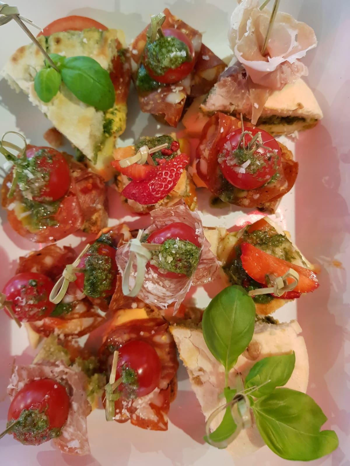 Ansicht eines Gerichts der Speisekarte