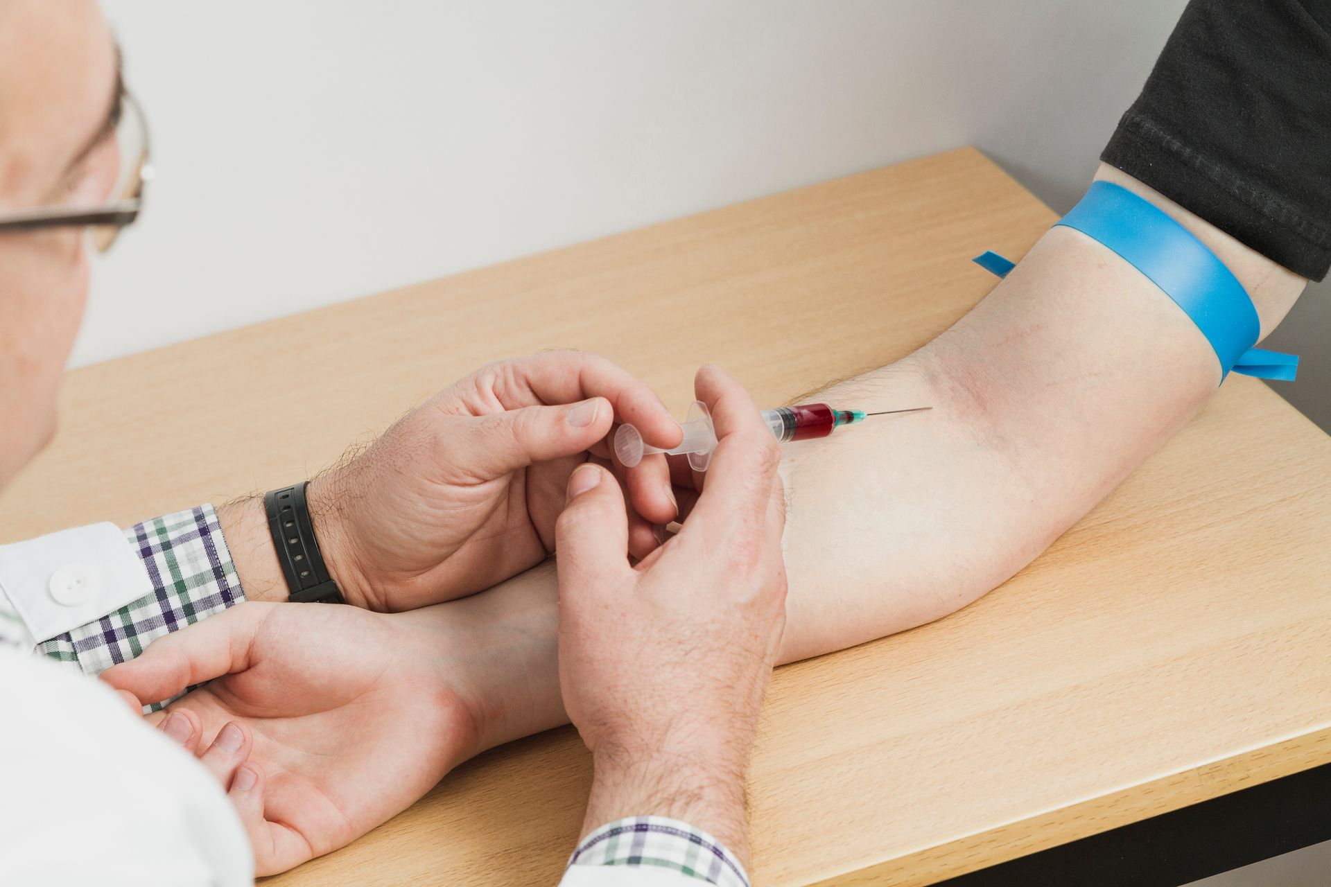 a blood draw