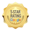 Gold badge with 