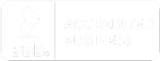A white sign with the words `` accredited business '' written on it.