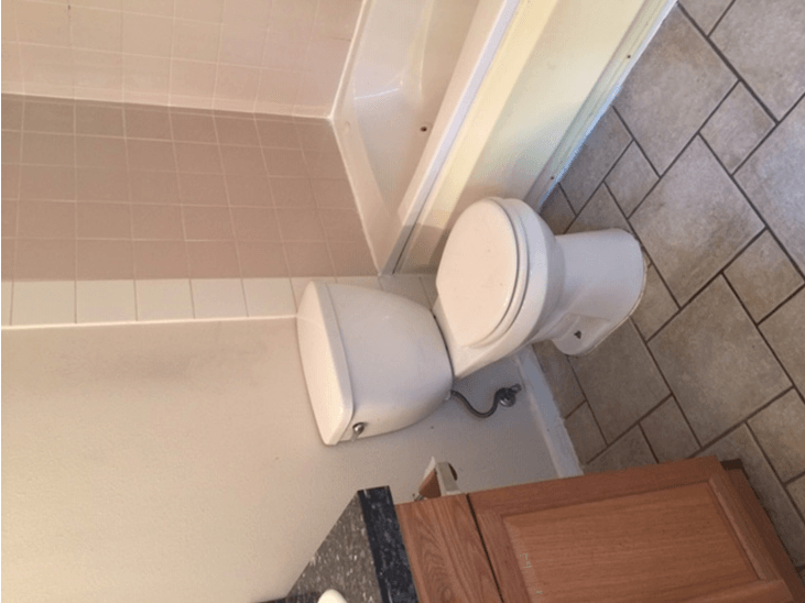 Toilet Bowl With Cover — Anchorage, AK — A Affordable Cleaning By Diane's Service
