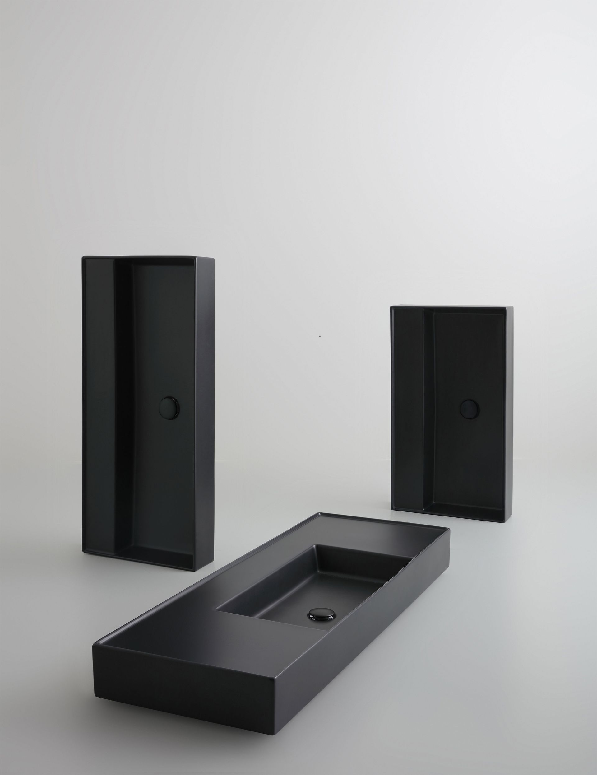 lavabo au design cylindrique
