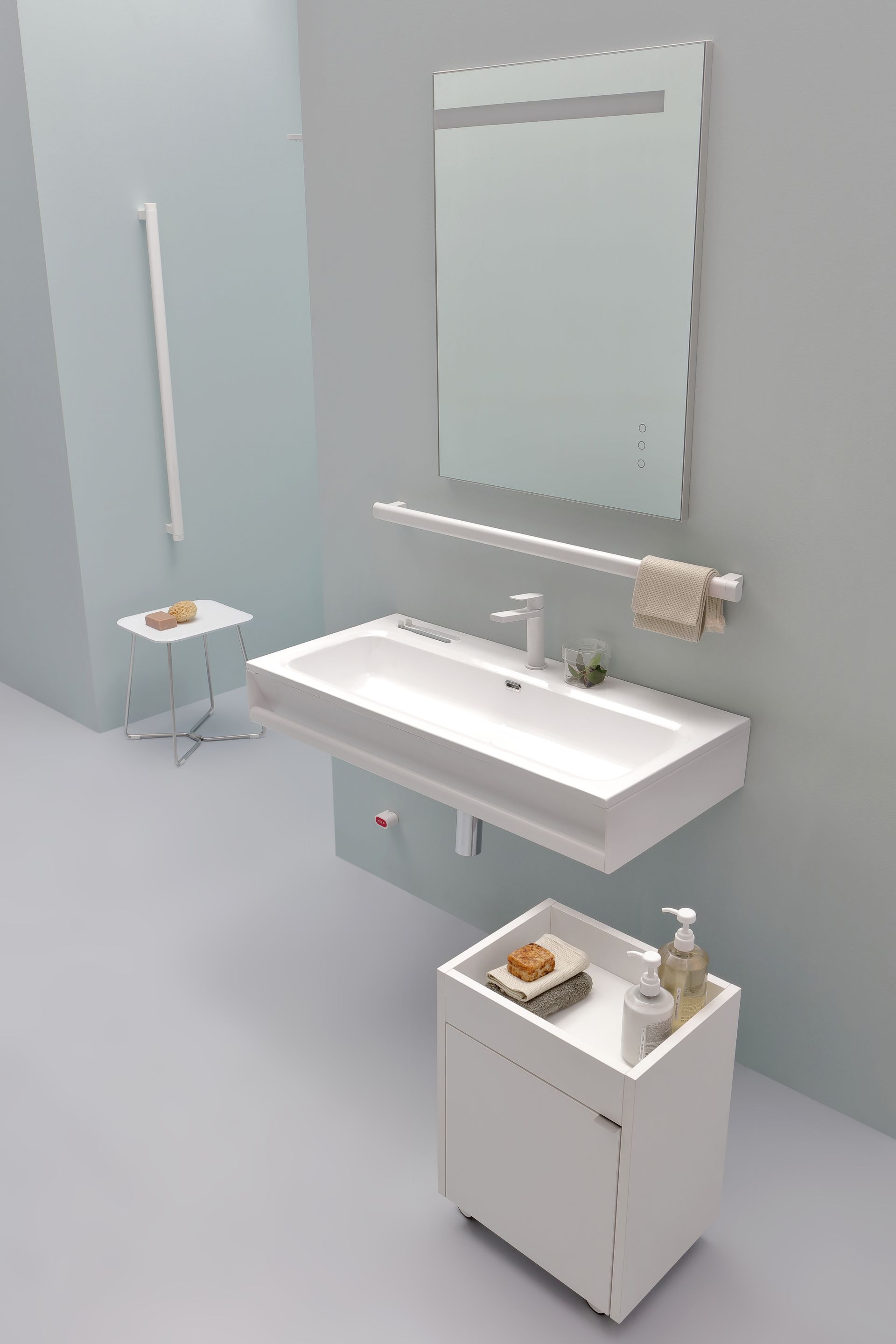 lavabo de diseño cilíndrico