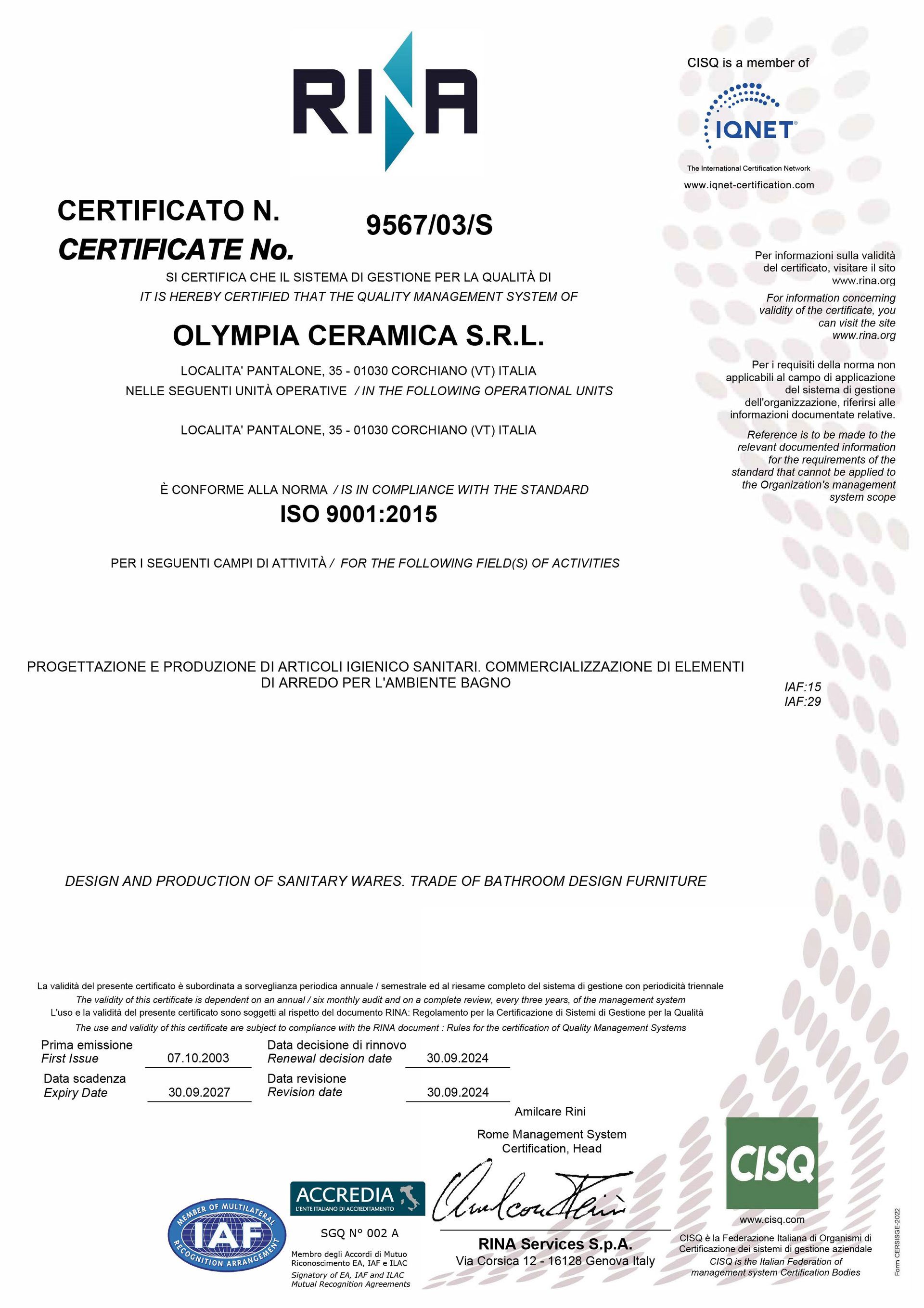 certificato