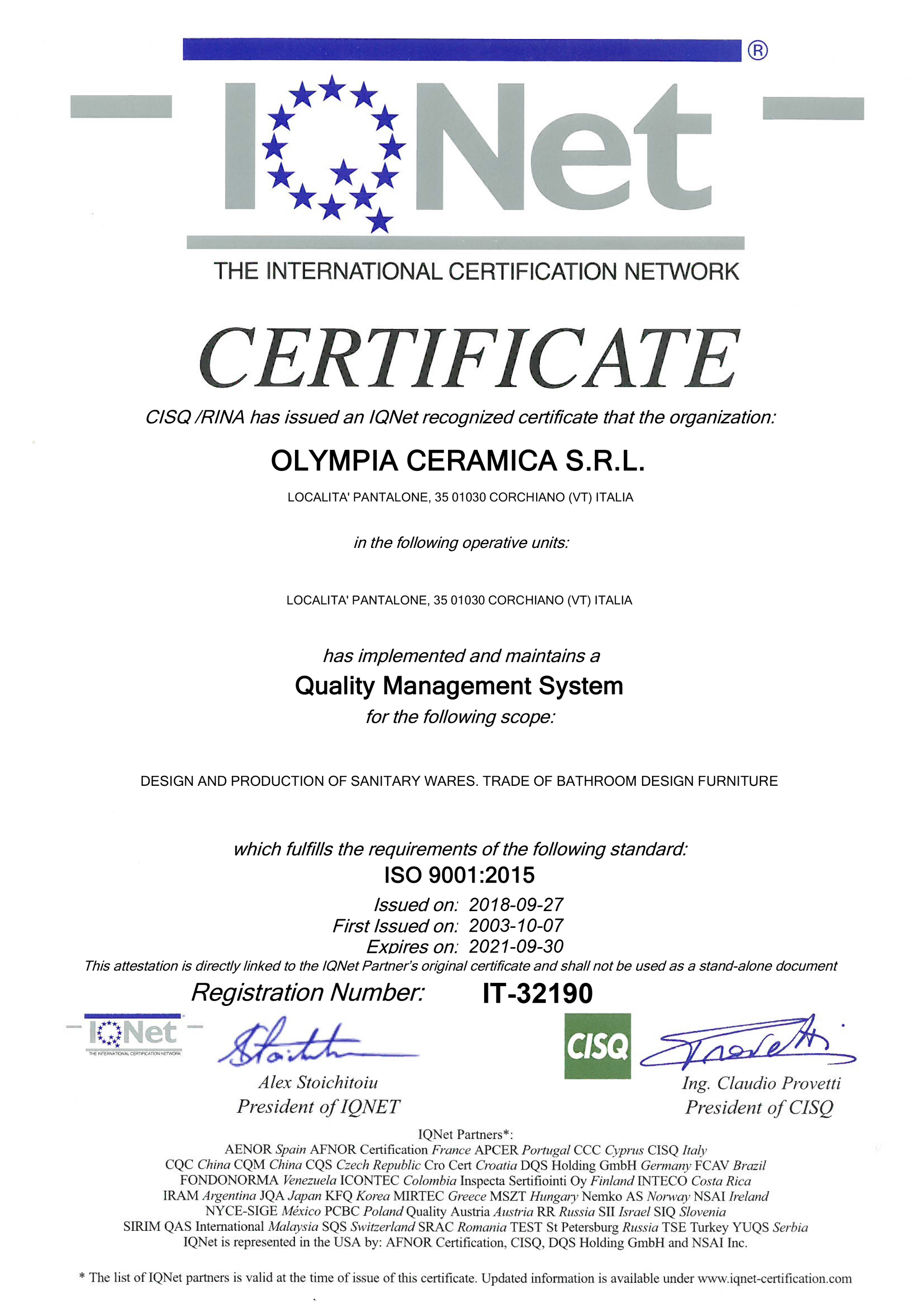 certificato