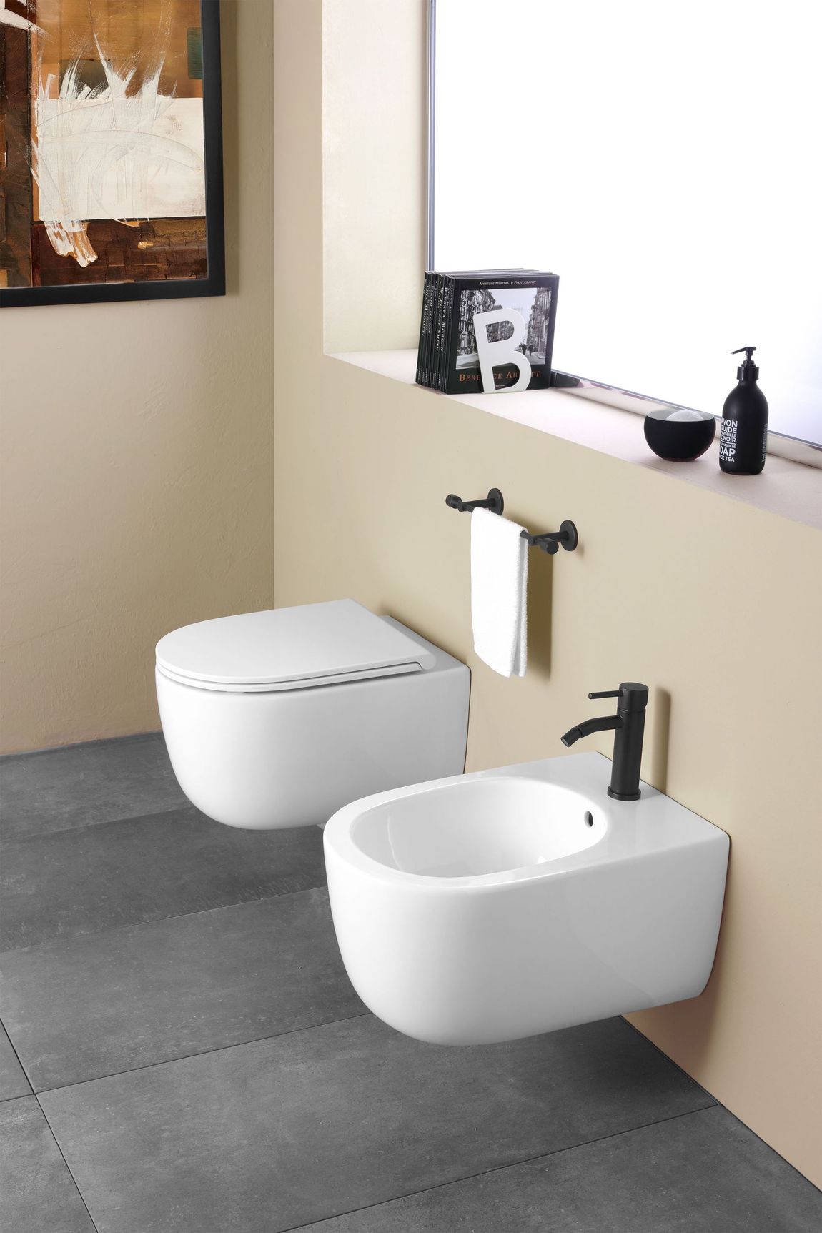 Sanitaires de salle de bains design à Corchiano