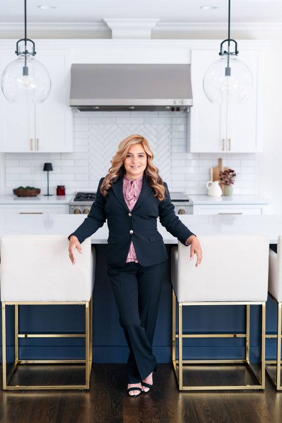 A photo of Arlinda Gesner in a upscale kitchen.
