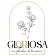 Un logo pour gloriosa la splendeur de la nature avec un dessin de fleurs.