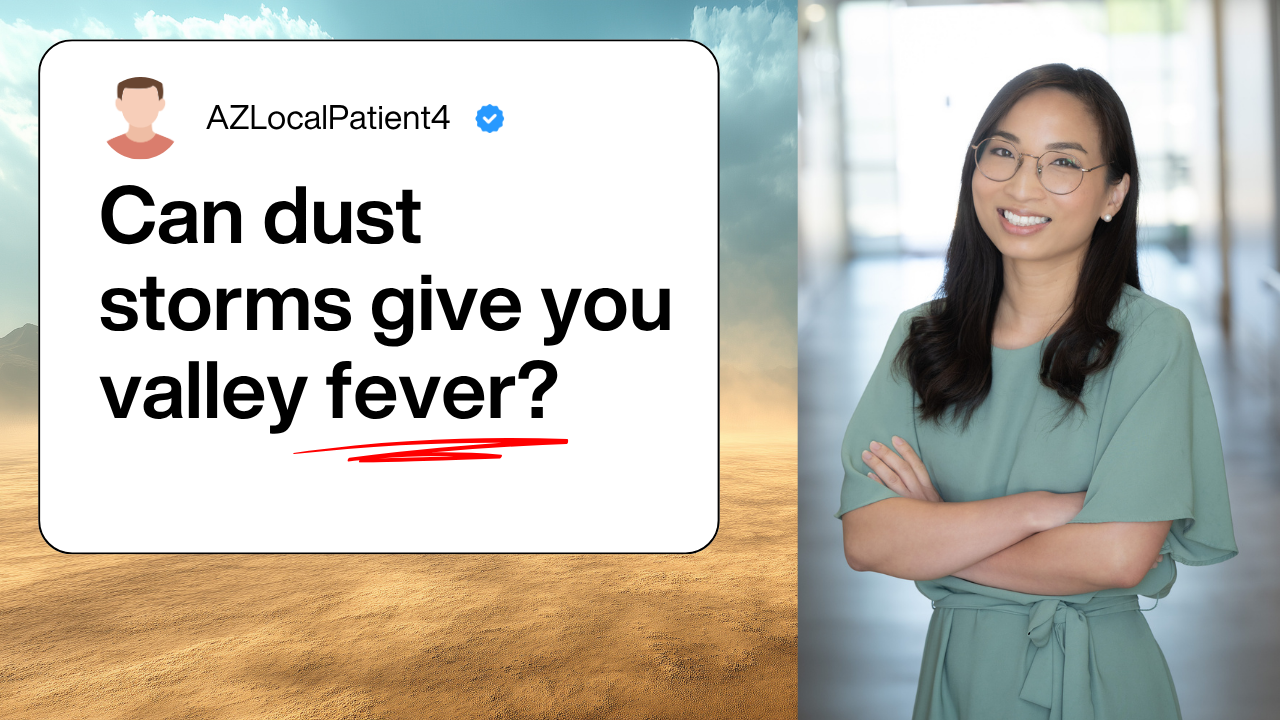 Valley Fever in Arizona video with Dr. Tricia Molina explaining how dust storms spread Coccidioides