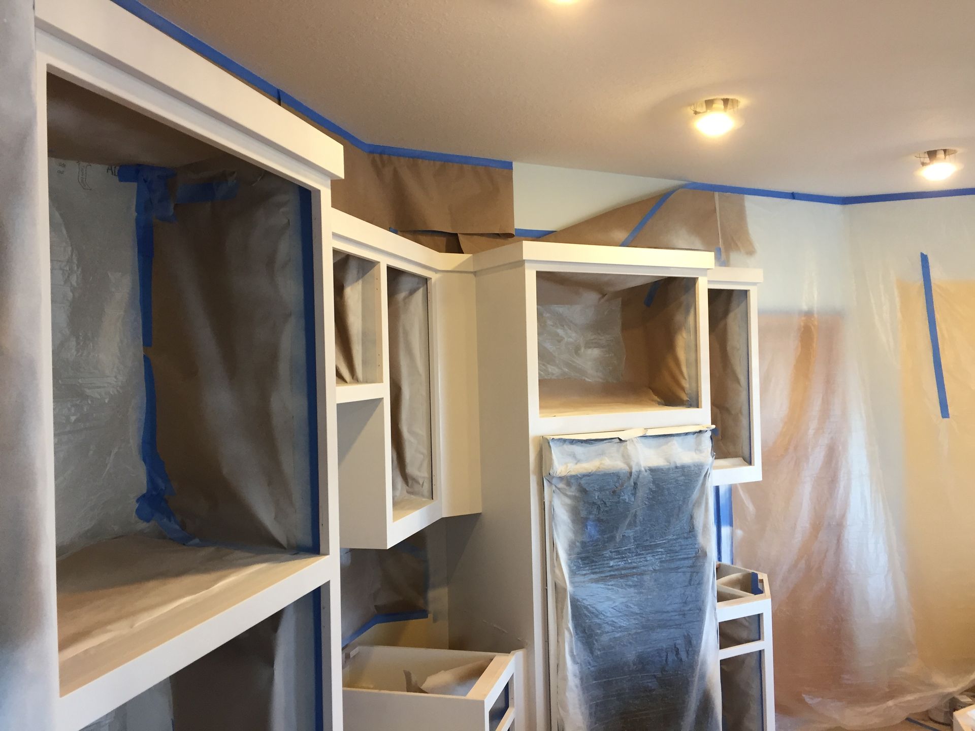 Room with Shelves — St Cloud, MN — Fine Line Paint LLC