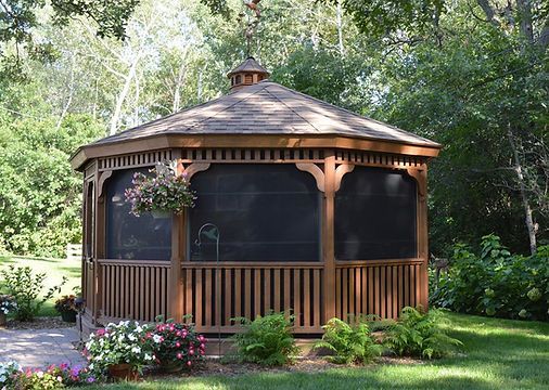 Gazebo in Backyard — St Cloud, MN — Fine Line Paint LLC