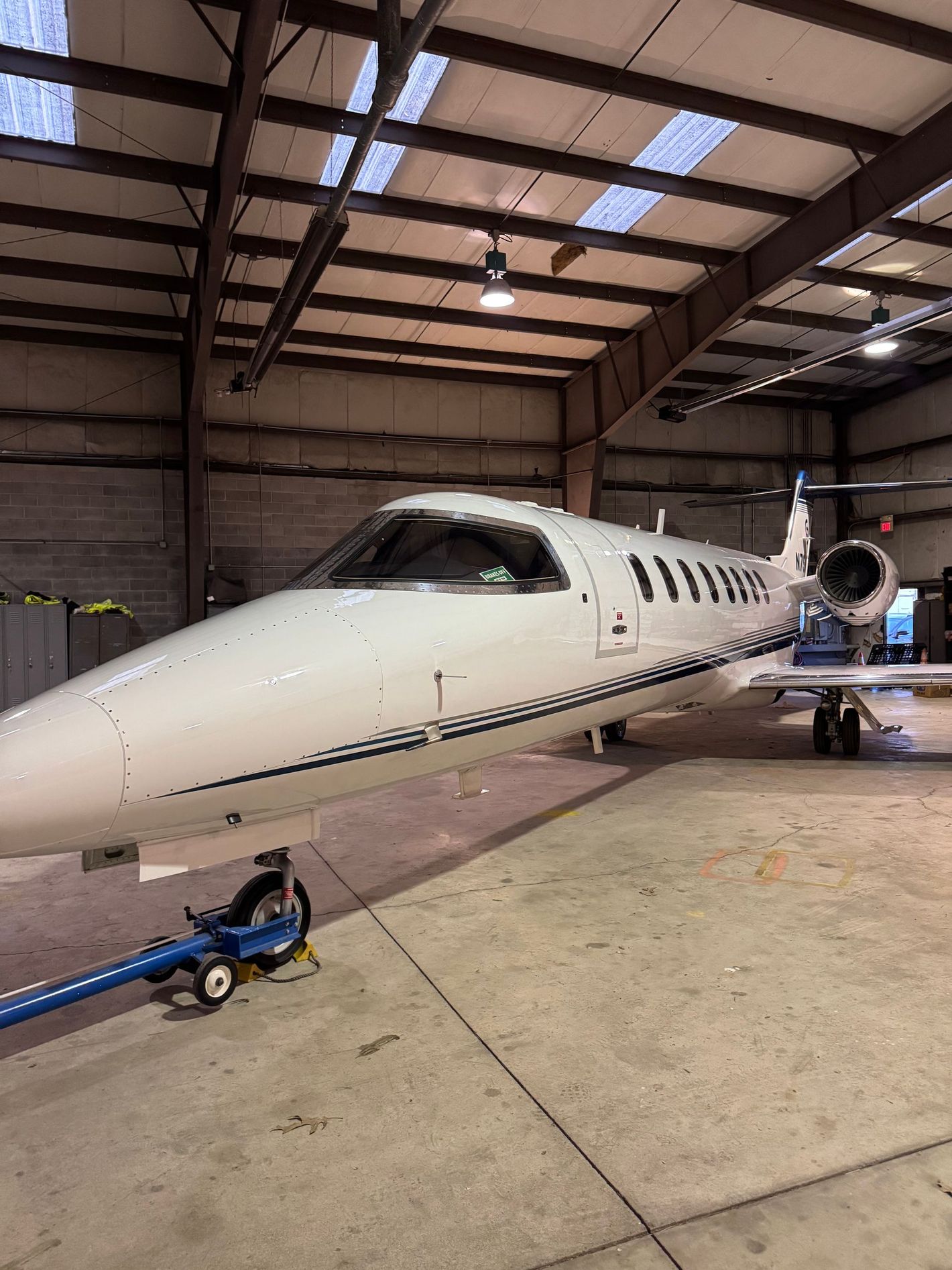 Bombardier Learjet 75 we detailed at the Niagara Falls International Airport
