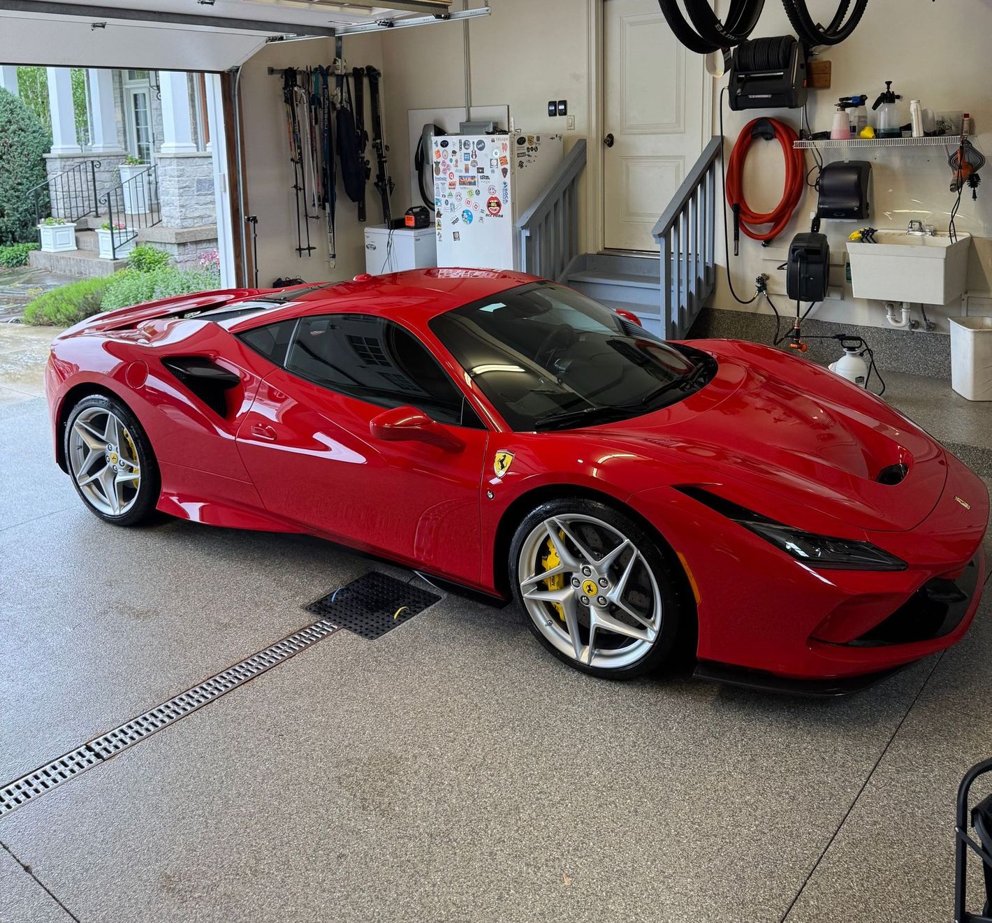 Ferrari F8 Tributo detailed at our clients home in East Amherst