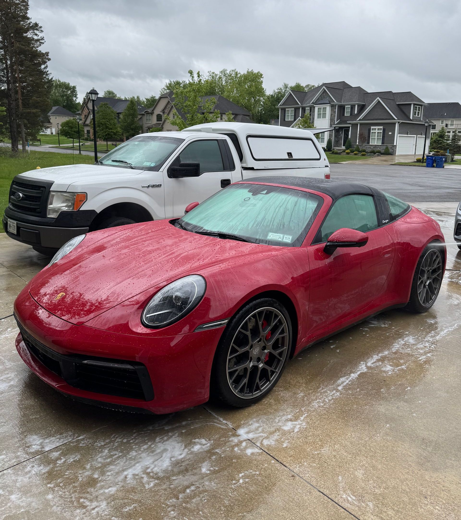 Porsche 911 Targadetailed at our clients home in East Amherst